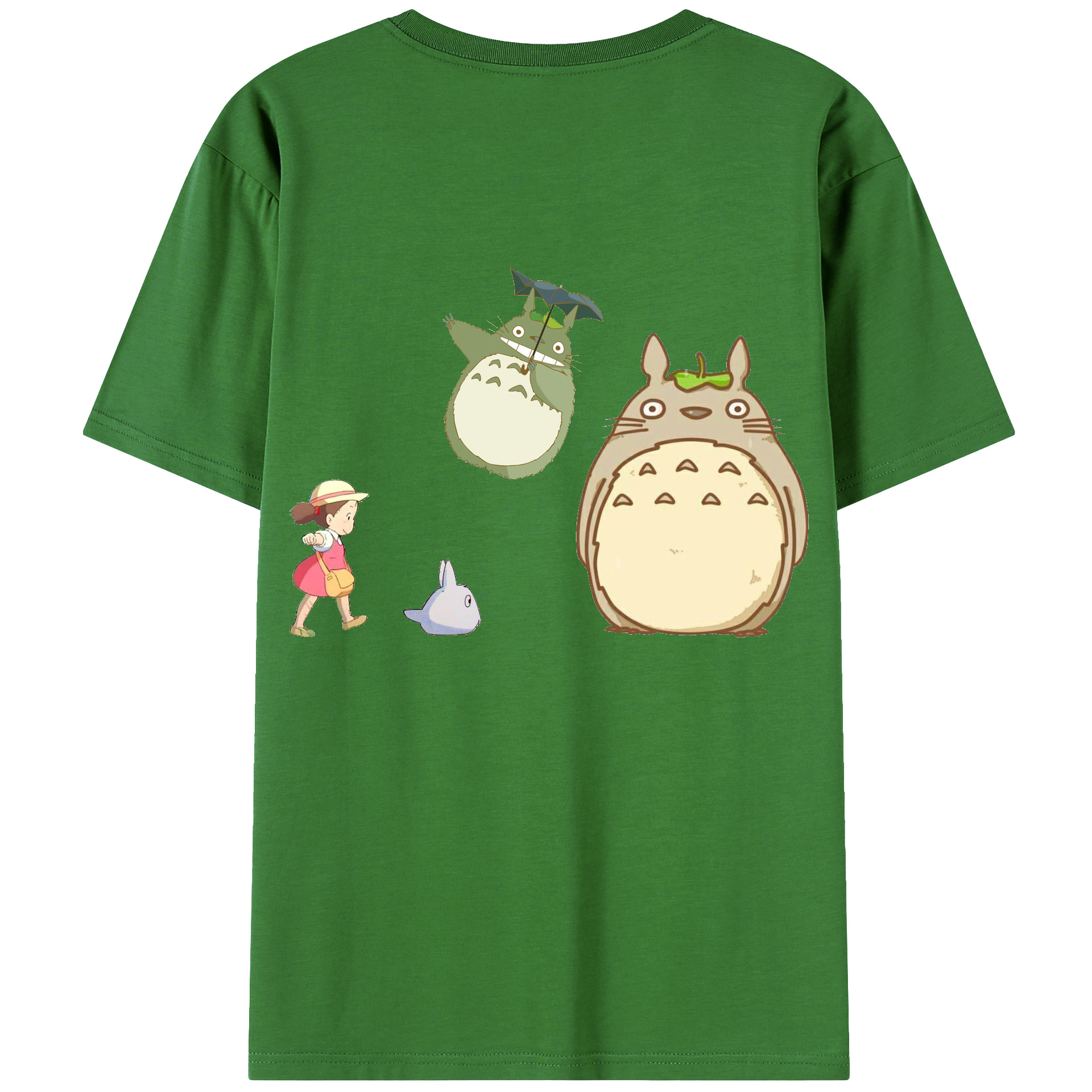 （画像用） となりのトトロ 草壁メイ 草壁サツキ My Neighbor Totoro Satsuki Kusakabe Mei Kusakabe レディース半袖Tシャツ(バックプリント)